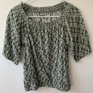 Square Neck Puff Sleeve Top